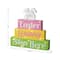 Glitzhome® 12" Easter LED Lighted Wooden Bunny Block Word Sign